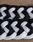 Hilason Braided Poly Barrel Racing Contest Flat Reins 1" X 8Ft Tan Black