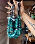 23-Inch Deep Blue Turquoise Necklace & Sterling Accents – Exclusive to The Bijoux FAB