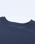 Textured Top and Pants Set