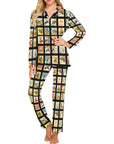 Cowboy Collage Women's Western Pajama Set