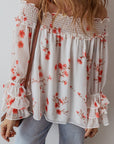 Catalina Off Shoulder Ruffled Sleeve Blouse