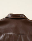 Mila Drawstring Hem Leather Jacket
