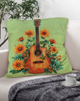Retro Guitar Pillow Case Made in America