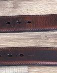 46" Roper Western 1.5" Crazyhorse Distressed Leather Mens Cowboy Belt Brown