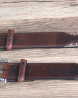 46" Roper Western 1.5" Crazyhorse Distressed Leather Mens Cowboy Belt Brown
