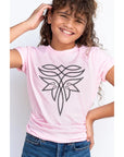 Kids Pink Fancy Boot Stitch Tee