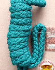 Hilason Horse Riding Poly Lead Rope 1/4" X 9 Ft. Red Turquoise