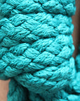 Hilason Horse Riding Poly Lead Rope 1/4" X 9 Ft. Red Turquoise