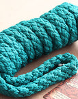 Hilason Horse Riding Poly Lead Rope 1/4" X 9 Ft. Red Turquoise