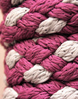 Hilason Horse Riding Poly Lead Rope Brown Tan  1/4" X 8 Ft.