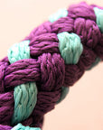 Hilason Horse Riding Poly Lead Rope 1/4" X 9 Ft. Red Turquoise