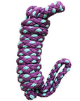 Hilason Horse Riding Poly Lead Rope 1/4" X 9 Ft. Red Turquoise