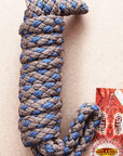 Hilason Horse Riding Poly Lead Rope Brown Tan  1/4" X 8 Ft.