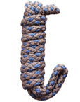 Hilason Horse Riding Poly Lead Rope Brown Tan  1/4" X 8 Ft.