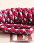 Hilason Horse Riding Poly Lead Rope 1/4" X 9 Ft. Red Turquoise
