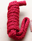 Hilason Horse Riding Poly Lead Rope 1/4" X 9 Ft. Red Turquoise