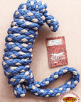 Hilason Horse Riding Poly Lead Rope Brown Tan  1/4" X 8 Ft.