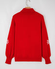 Merry Snowflake Turtleneck Christmas Sweater