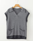 Teagan Stripe Sweater Vest