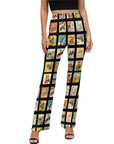 Vintage Cowboy Collage Western Flare Pants