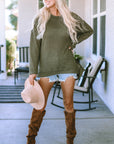 Kassidy Waffle Knit Oversized Top