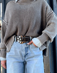 The Riana Oversized Cropped Sweater