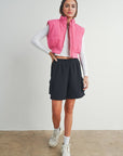 Crop Puffer Vest