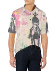 Baha Ranch Retro Pop Western Trail Ride Polo Shirt