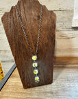 4 Stones Palomino turquoise necklace lariat