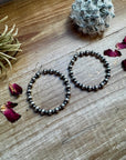 Hoops Sterling Silver Pearls earrings 6 and 3 mm