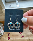 Naja turquoise dangle earrings