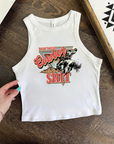 Cowboy Sh!t Cropped Tank