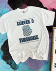 Coffee & Turquoise TEE or CREWNECK