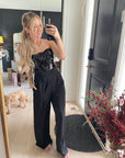 Black Sequin Jumpsuit
