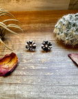 Cluster Earrings - Magnesite White Buffalo & Sterling Silver