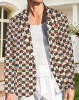 Checkered Rodeo Men's Western Blazer