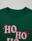 Christmas HOHOHO Embroidered Crewneck Sweatshirt