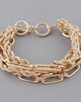 Multi Chain Toggle Bracelet