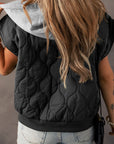 Harlow Quilted Hooded Zip Up Puffer Vest