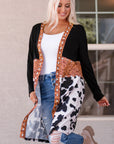 Madison Patchwork Open Front Cardigan