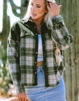 Emma Snap Colorblock Plaid Shacket