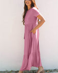 Nala T-shirt High Waist Pocketed Long Dress