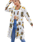 Vintage Cowgirl Collage Western Lightweight Cardigan