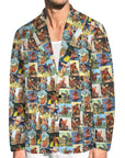 Cowboy Collage Men's Western Blazer