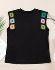 Kelly Floral Crochet Casual Tank Top