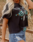 Western Bull Head Graphic T-Shirt