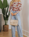 Floral Mesh Long Sleeve Bodysuit