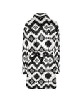Black Aztec Women's Western Bath Robe
