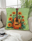 Retro Guitar Pillow Case Made in America