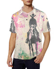 Baha Ranch Retro Pop Western Trail Ride Polo Shirt